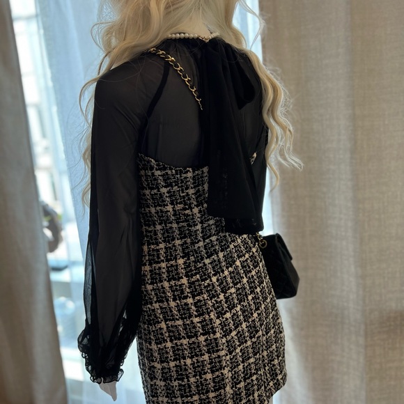 Black and white Zara mini dress size s - Picture 12 of 13